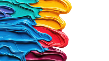 Vibrant and colorful paint strokes create a dynamic visual for creative projects, perfect for digital backgrounds or artistic expressions.