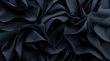 Obraz premium Dark fabric swirls, abstract texture background