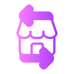 Exchange gradient icon