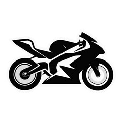 silhouette of a motorcycle isolated on white background. Motorcycle icon. logo.