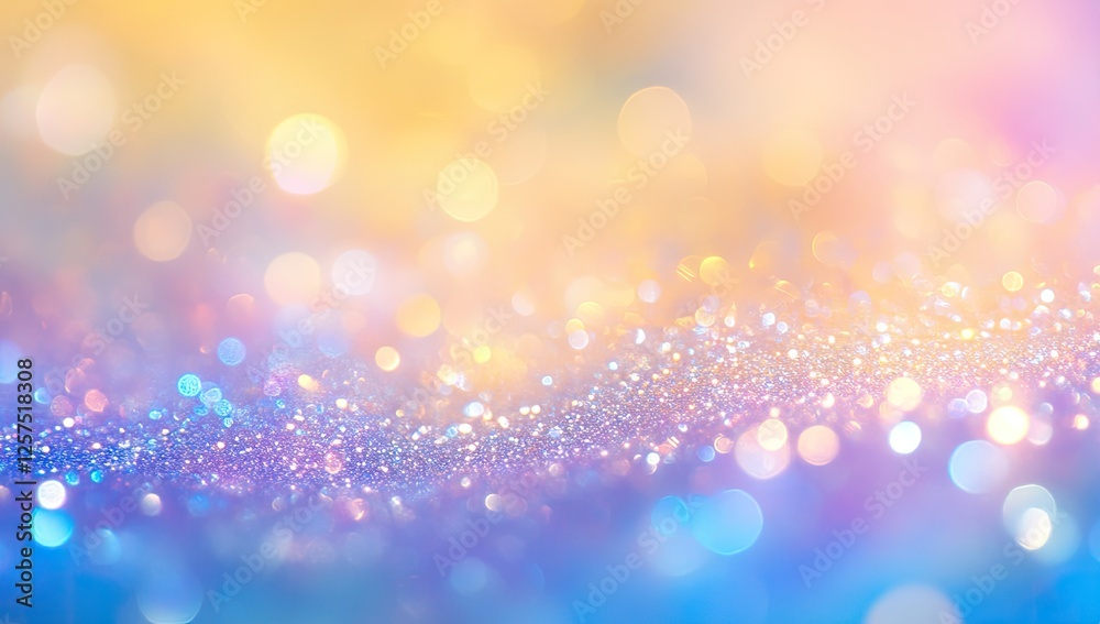 Poster abstract bokeh background with pastel colors