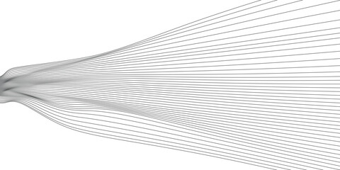 Abstract white background from lines. Wavy line drawing. Vector illustration.