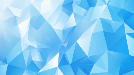 Obraz premium Abstract blue background with geometric shapes and gradient, flat design illustration. High-quality illustration for a web banner or presentation in a corporate style