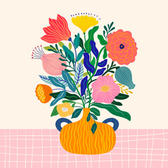 Beautiful flower posters with roses, leaves, floral bouquets, flower compositions. Notebook cover