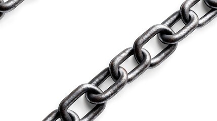 metal chain isolated on white