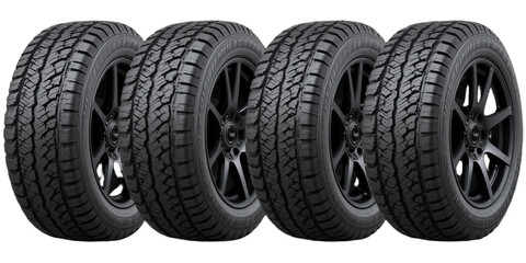 All Season Tires  SUV  Truck  4x4  Off Road  Black Wheels  Set of Four  New Tires  Automot