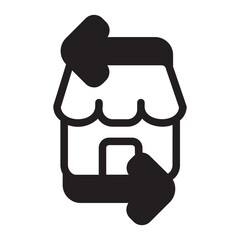 Exchange glyph icon