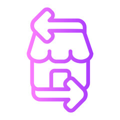 Exchange gradient icon