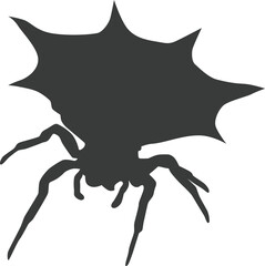 Fototapeta premium Spider silhouette illustration