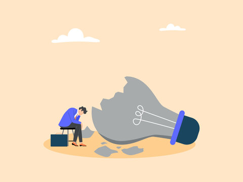 Losing motivation to work or exhausted from failed business