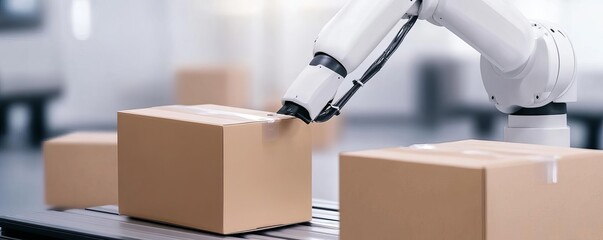 AI-controlled packaging robots ensuring 100 product consistency and error-free packaging