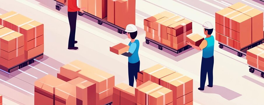 AI-powered logistics network coordinating seamless packaging and distribution