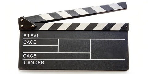 Fototapeta premium Clapperboard, Film Slate, Movie Production, Cinema Equipment