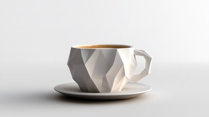 Mock up of a takeaway coffee cup with a blank sleeve isolated on white, isolated on a white background, copy space for text