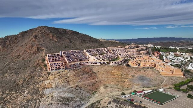 Faro de Moj&aacute;car en el Cerro del Moro Manco de Almeria, Andalucia, Espa&ntilde;a