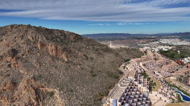 Faro de Moj&aacute;car en el Cerro del Moro Manco de Almeria, Andalucia, Espa&ntilde;a