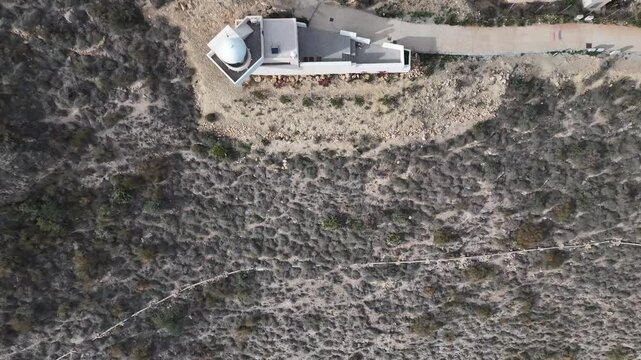 Faro de Moj&aacute;car en el Cerro del Moro Manco de Almeria, Andalucia, Espa&ntilde;a