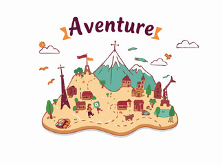 Adventure destination maps for wanderlust seekers