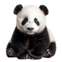 Fototapeta premium Panda on a transparent background.