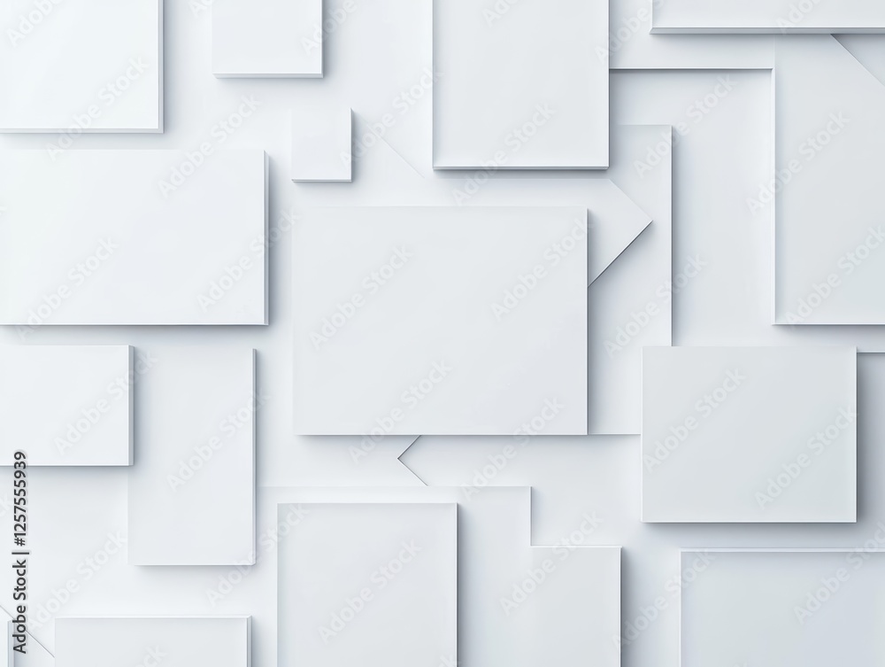 Poster white paper background for presentations and document designs with clean minimalist appearance