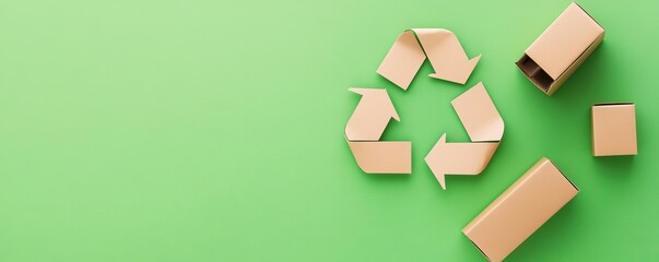 Obraz premium Sustainable packaging automation using renewable energy and eco-friendly materials