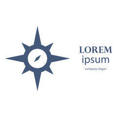 ancient compass logo design