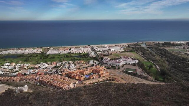 Faro de Moj&aacute;car en el Cerro del Moro Manco de Almeria, Andalucia, Espa&ntilde;a