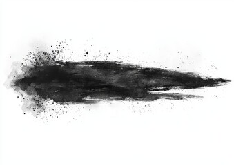 Fototapeta premium Abstract monochrome background filled with texture drawn with pencils, using horizontal strokes, showcasing different shades and blurs, isolated on a white background with various shades of gray and