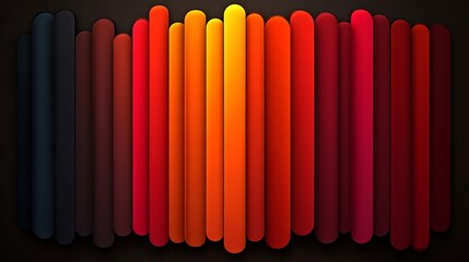Abstract Warm Color Gradient Cylindrical Pattern