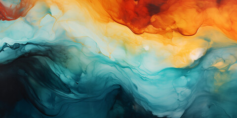 Fototapeta premium Abstract Fluid Art With Blend Colors