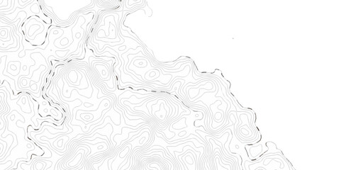 Fototapeta premium Contour abstract map relief land outline. Topographic map patterns. White wave paper curved reliefs abstract background. Background of the topography map. Abstract pattern with lines. 