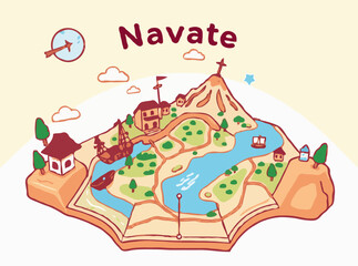 Navigate with Style: Modern Adventure Map Design