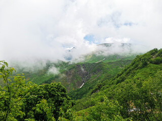 Obraz premium Fog in the mountains
