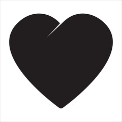 Doodle Heart,Open Heart black and white outline vector ,Heart silhouette,Love sign
