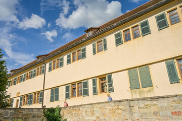 Obraz premium Westfront Schloß Hohentübingen, Tübingen, Baden-Württemberg, Deutschland