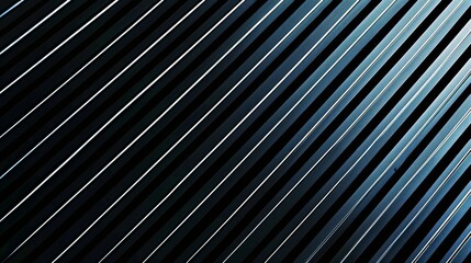 Minimalist parallel lines wallpaper on a blue background. Banner template with white space for text, suitable for modern and professional design uses.