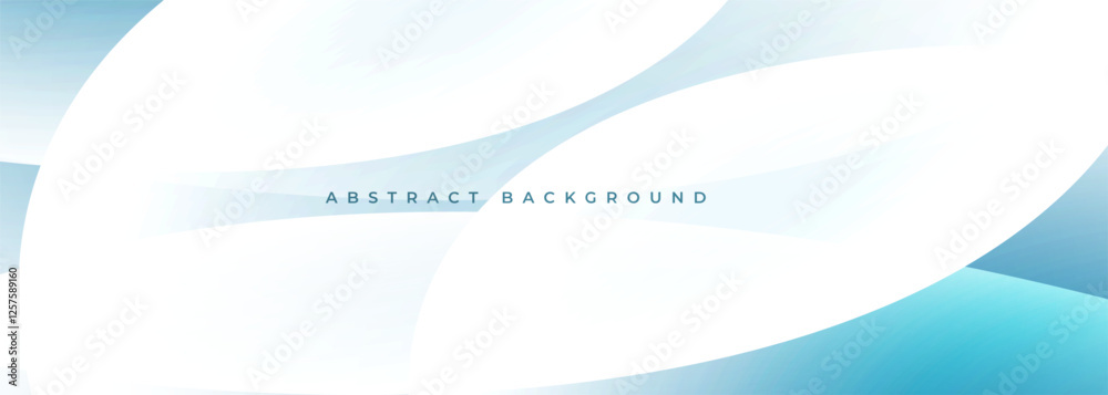 Poster white and blue abstract modern wide background with circle shapes. vector illustration