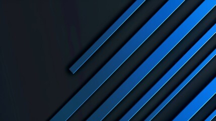 Obraz premium blue Background with Parallel Lines for Design Banner Template, Featuring Minimalist Wallpaper with Copy Space in the Center for Text