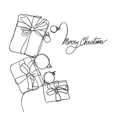 Surprise with gift christmas