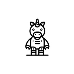 Futuristic animal robot vector illustration with a sleek and modern design. Perfect for sci-fi projects, branding, merchandise, and digital art.