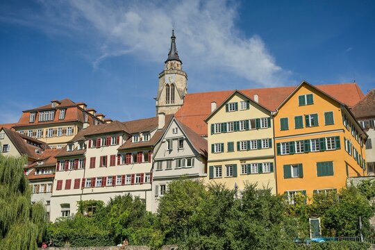 Altbauten, Neckarfront, Altstadt, T&uuml;bingen, Baden-W&uuml;rttemberg, Deutschland