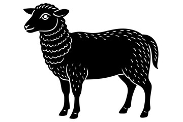 High-Quality Sheep Vector Illustration - SVG, PNG, EPS, AI, PSD Files for Custom Designs
