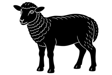 High-Quality Sheep Vector Illustration - SVG, PNG, EPS, AI, PSD Files for Custom Designs