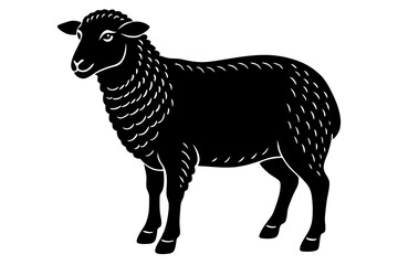High-Quality Sheep Vector Illustration - SVG, PNG, EPS, AI, PSD Files for Custom Designs