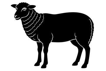 High-Quality Sheep Vector Illustration - SVG, PNG, EPS, AI, PSD Files for Custom Designs