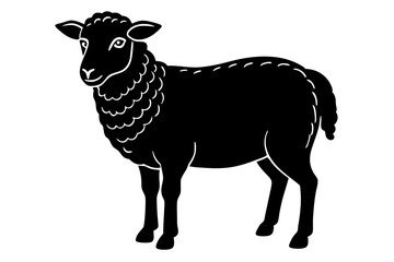 High-Quality Sheep Vector Illustration - SVG, PNG, EPS, AI, PSD Files for Custom Designs