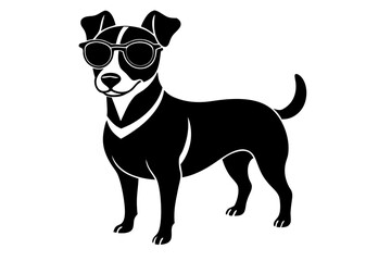 Cool Dog with Sunglasses Vector Illustration – SVG, PNG, EPS, AI, PSD Files for Print & Merch