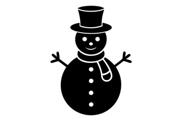 Snowman with Hat Vector – Download SVG, PNG, EPS, AI, PSD Files for Winter Designs