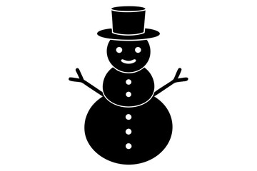 Snowman with Hat Vector – Download SVG, PNG, EPS, AI, PSD Files for Winter Designs