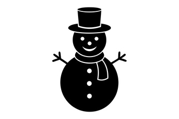 Snowman with Hat Vector – Download SVG, PNG, EPS, AI, PSD Files for Winter Designs